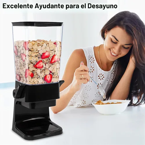 Vista 3 de 5L Cereal Dispenser Countertop with lids, Organization and Storage Containers for Kitchen and pantry, Rice Dispenser for food, Cereal, Beans, Nuts