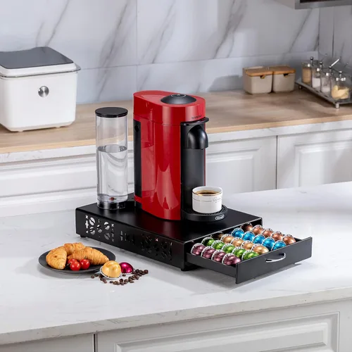 Vista 2 de Nespresso Pods Holder Vertuo - Organizador de cajones, 50 cápsulas Black2