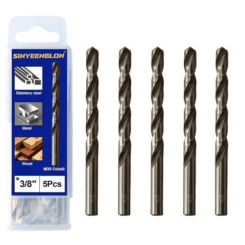 Vista 30 de 1inch Drill Bit for Metal and Hardened Steel, M35 Cobalt 1/2 Inch Reduced Shank Industrial Grade Heavy Duty Drill Bit, with Index Storage Case