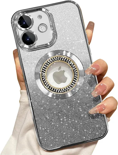 Vista 38 de Misscase Funda magnética con purpurina para iPhone 11 compatible con MagSafe, protección completa, delgada, a prueba de golpes, antiarañazos