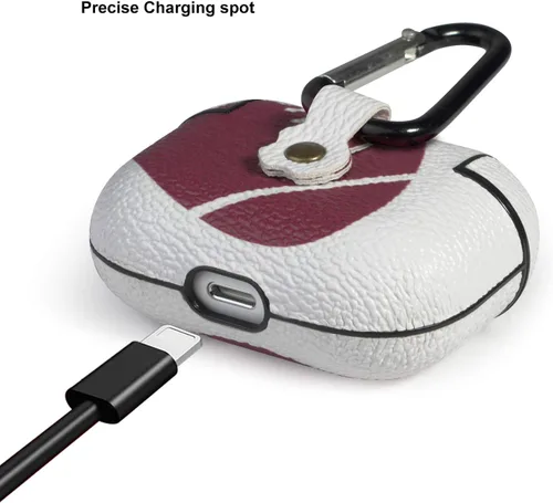 Vista 3 de Funda para Airpods Pro, para Airpods Pro, accesorios de piel, patrón deportivo para Airpod Pro, funda de carga de cuero para AirPods Pro, fútbol