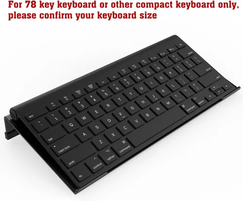 Vista 3 de KOTEMON Soporte para teclado pequeño de computadora, 11.8 x 5.1 pulgadas, bandeja para teclado de computadora pequeña, soporte acrílico para teclado