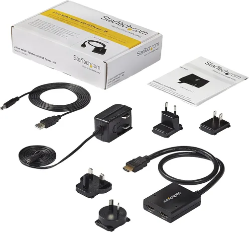 Vista 8 de StarTech Divisor HDMI 4K 1 Entrada 2 Salidas - Caja Divisor de Vídeo HDMI 1.4 de 2 Puertos 4K 30Hz -con cable HDMI de alta velocidad, cable