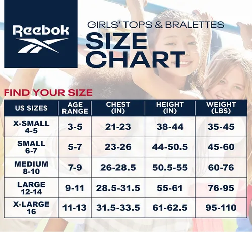 Vista 7 de Reebok Bralette para niña - Bandeau sin tirantes sin costuras paquete de 6