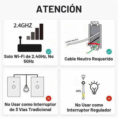 Vista 3 de Interruptor de luz táctil inteligente WiFi, 2 cuadrillas, estándar de EE. UU., panel de vidrio templado, función de temporizador, un solo polo