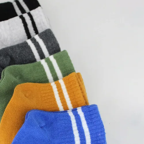 Vista 5 de Calcetines tobilleros con agarre para bebé, 6 pares, calcetines de algodón orgánico para recién nacidos, calcetines de tobillo para niños y niñas