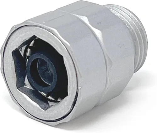 Vista 8 de Orbit Grip-Lock - Mender hembra para reparación de extremos de manguera de jardín de 5/8 pulgadas, bloqueo simple a presión, tecnología Hydroseal
