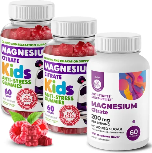 Vista 9 de DR. MORITZ Gomitas de magnesio calmantes para adultos (400 mg, 60 unidades) y gomitas de magnesio para niños (60 unidades) - para apoyo