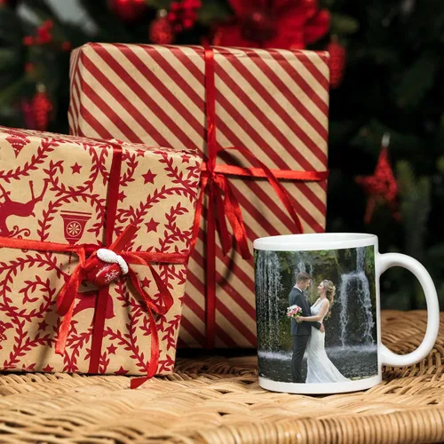 Vista 3 de Taza de café personalizada con foto, texto o logotipo, taza de cerámica personalizada de 11 onzas, regalo personalizable para hombres, mujeres