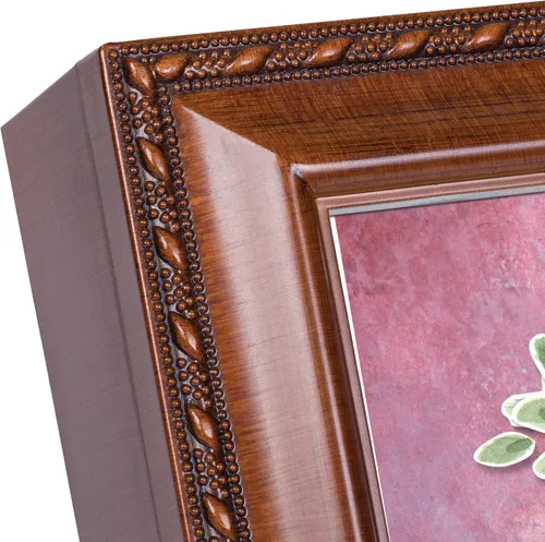 Vista 3 de Cottage Garden Teachers Change World - Caja de música con cuerda de madera con diseño de grano de madera, reproduce un mundo maravilloso
