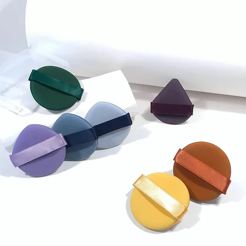 Vista 9 de Batidora de maquillaje multicolor, esponja milagrosa, soplo de polvo de maquillaje reutilizable para base líquida y crema, polvo prensado, cobertura