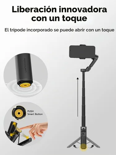 Vista 3 de AOCHUAN Estabilizador de cardán de 3 ejes para iPhone con seguimiento
