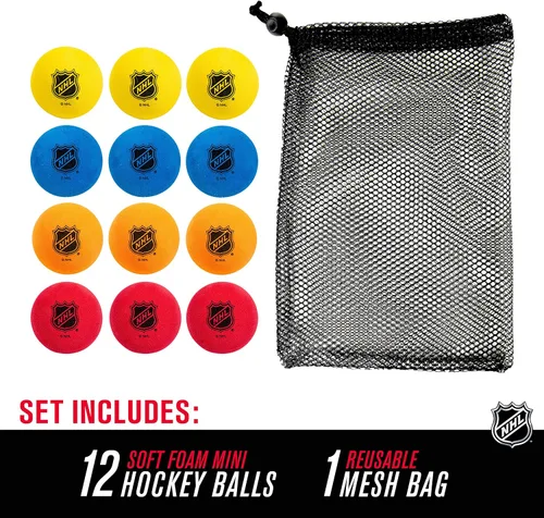 Vista 2 de Franklin NHL Foam Mini Hockey Balls -12 Pack