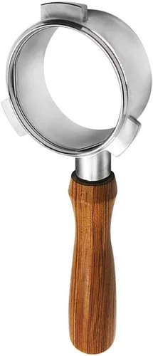 Vista 4 de Portafiltro sin fondo de 2.126 in, portafiltro desnudo sin fondo compatible con Breville serie 8 y máquinas Breville de 2.126 in Compatible