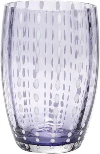 Vista 5 de Zafferano Perle - Vaso de cristal ámbar de 11 oz (juego de 2)