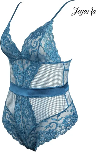 Vista 2 de Joyaria - Lencería sexy de encaje para mujer enterizo de una pieza