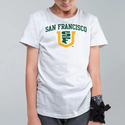 Vista 345 de NCAA Arch Logo, camiseta juvenil color del equipo, universidad - universidad