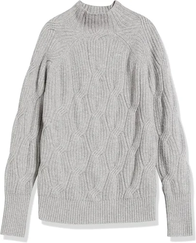 Vista 6 de AMAZON ESSENTIALS - Suéter trenzado suave al tacto con cuello alto para mujer