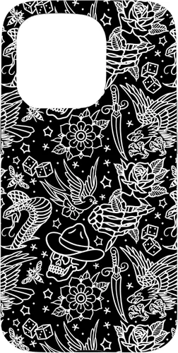 Vista 14 de Funda de arte de tatuaje tradicional americano para iPhone 17