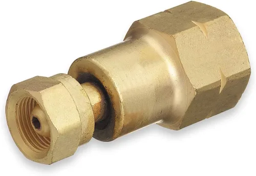 Vista 4 de Botella cilíndrica de acetileno al regulador CGA-200 (MC) a CGA-510 (POL) Adaptador
