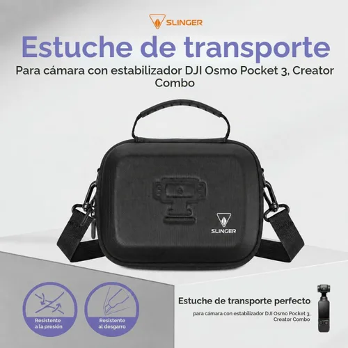 Vista 6 de DJI Osmo Pocket 3 Cámara Gimbal, Bundle con Power Bank, Estuche de Transporte, Protector de Pantalla, Tarjeta de Memoria de 64GB y Lector