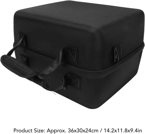 Vista 4 de Estuche rígido para altavoz Bluetooth, estuche de almacenamiento duro portátil para altavoz portátil S1 PRO Bluetooth, 2 micrófonos, cables