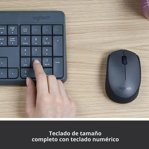 Vista 3 de Logitech Teclado y mouse inalámbrico MK235