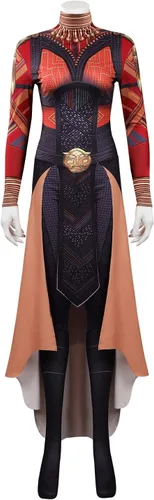 Vista 6 de Toitaly Disfraz de cosplay de Wakanda Forever Okoye para mujer, traje de Okoye para Halloween