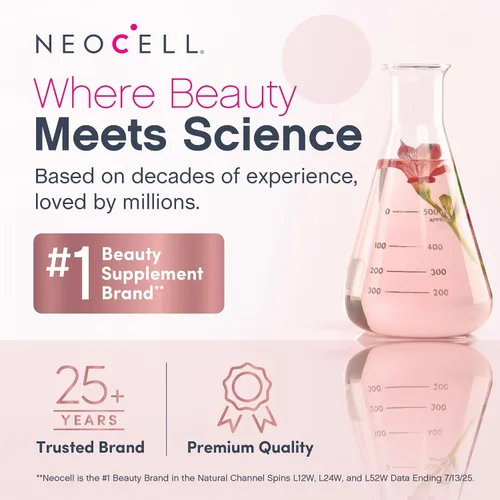 Vista 6 de NeoCell Péptidos de colágeno múltiple 60 cápsulas Fórmula avanzada Fórmula nutritiva Suplemento para cabello, piel y uñas