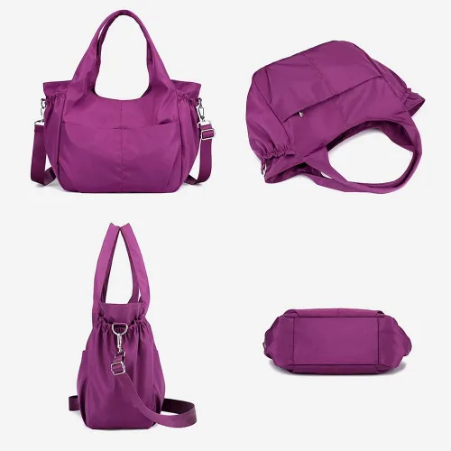 Vista 3 de MINTEGRA Hobo - Bolso cruzado para mujer, de nailon, impermeable, bolso de hombro, bolso casual