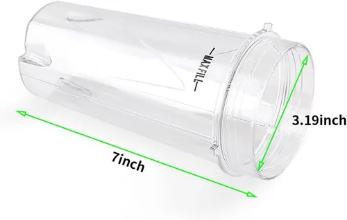 Vista 7 de Piezas de repuesto 6 aletas Asamblea de cuchilla con 2 tazas, compatible con Ninja Blender BL201/BL200/BL201C/BL209/BL203QBK