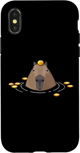 Vista 5 de Funda Capybara para iPhone 17 para hombre y mujer, diseño de naranjas frías