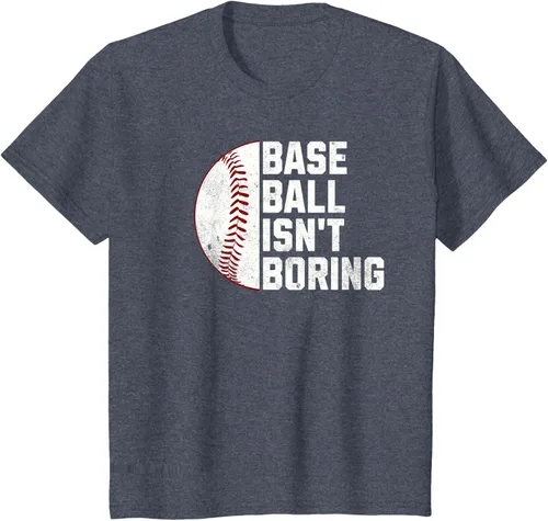 Vista 61 de Camiseta Baseball Isn't Boring, Negro