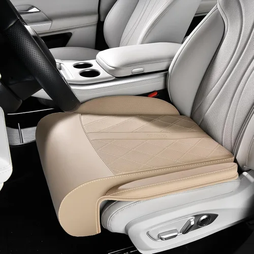 Vista 9 de Coverado Cojín de soporte extensor de patas de asiento de automóvil, cojín para asiento del conductor, soporte universal para patas de asiento