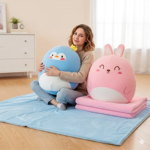 Vista 2 de SET PREMIUM DE ALMOHADA Y MANTA PARA BEBÉ