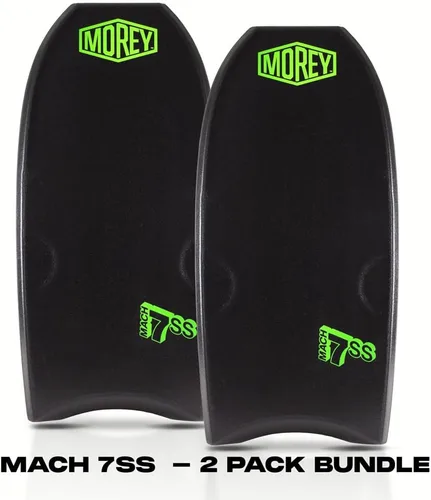 Vista 2 de Morey Mach 7-SS Body Board - Varilla de doble potencia para contornos de rodilla, riel de timbre superior, cola creciente