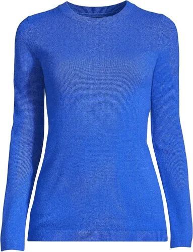Vista 5 de Lands' End Suéter de cachemir con cuello redondo