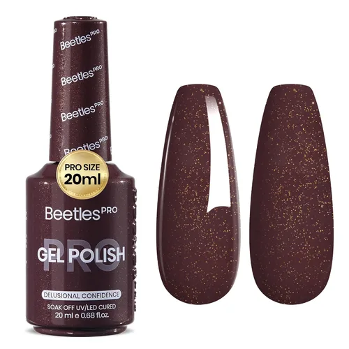 Vista 50 de Beetles PRO - Esmalte de gel blanco, color blanco de 0.7 fl oz A - Creme White Ansiedad de calma