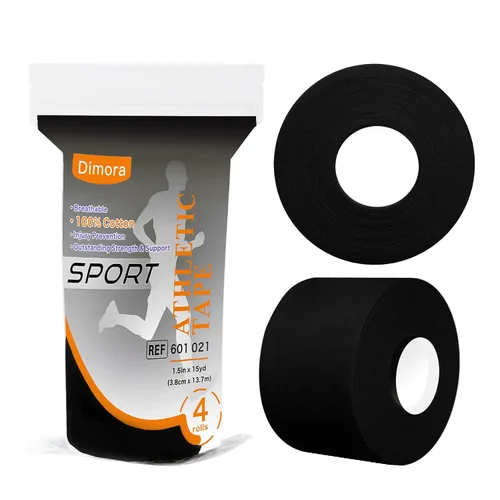 Vista 8 de Dimora Cinta atlética, cinta deportiva fácil de rasgar con bordes dentados, fuerte adherencia, sin residuos, ideal para gimnasia, boxeo, lacrosse