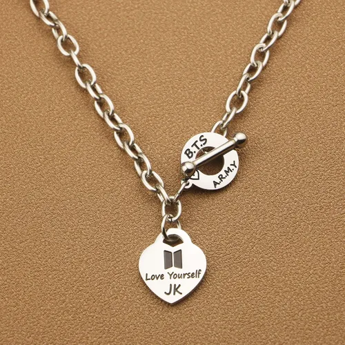 Vista 4 de ARETIS Kpop Bangtan - Collar de regalo para niños Be the best J-HOPE JIMIN JIN JK RM SUGA V Collar Bangtan Boys Lover Jewelry Gift for Bangtan Boys