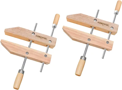 Vista 8 de POWERTEC 71522 Abrazadera de tornillo de mano de madera – 6 pulgadas Abrazaderas de tornillo de mano para carpintería, 2