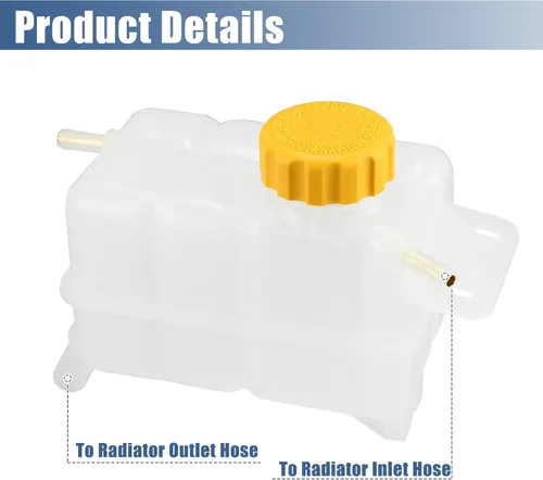 Vista 5 de X AUTOHAUX 1 Unidades Refrigerante Radiador Depósito Depósito 96930818 95216944 Refrigerante Desbordamiento Botella con Tapa para Pontiac G3 Base