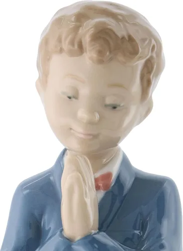 Vista 6 de NAO Hora de orar. Figura de comunión de porcelana.