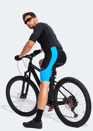 Vista 6 de Bikewa Pantalones cortos de ciclismo para hombre con acolchado 3D para ciclismo de carretera, ciclismo de montaña, ciclismo UPF 50+, bolsillos