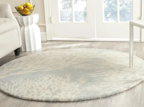 Vista 12 de SAFAVIEH Bella Collection BEL115C - Alfombra decorativa de lana prémium hecha a mano de 2 x 3 pies, color beige y azul