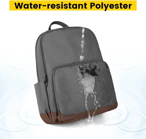 Vista 6 de Vorspack Mochila para mujeres y hombres Mochila ligera con múltiples bolsillos, mochila casual para el trabajo, universidad y viajes, Gris, Classic