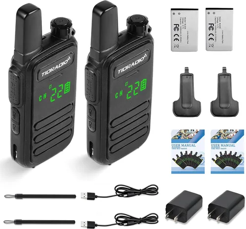 Vista 9 de TIDRADIO Walkie Talkies M11 Plus FRS de largo alcance, programación Bluetooth y cancelación de ruido AI, NOAA, VOX, radios bidireccionales de mano