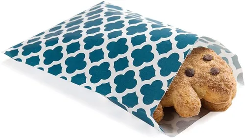 Vista 29 de Restaurantware Bolsa de papel rectangular negra, 7 x 5 pulgadas, paquete de 100 Negro