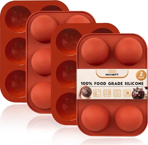 Vista 7 de HKNMTT Moldes de Silicona Mini Forma Redonda, 468 Cavidades Bandeja de Horneado de Pequeñas Semi Esferas Moldes para Golosinas para Perros y Dulces