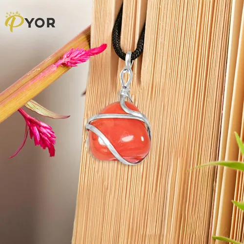 Vista 56 de PYOR Collar con colgante curativo de Reiki de cristal, gemas de buena suerte, prosperidad, riqueza, piedras preciosas naturales, collares de buena
